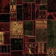 thumbnail image 1 of Ahgly Company Indoor Square Patchwork Brown Transitional Area Rugs, 8' Square, 1 of 4