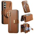 thumbnail image 1 of For Samsung Galaxy A55 5G Magnetic Leather Case with Detachable RFID Blocking Zipper Wallet Cover -, 1 of 5
