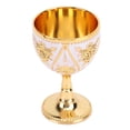 thumbnail image 1 of COPA DE VINO COPA DE PROXENETA CON PATRÓ DE FLORES EN LIBER RETRO DE 30 ML COPA DE VINO DE ALEACION DE ZINC PARA FIETADA BAS, 1 of 7
