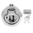 thumbnail image 2 of Marine Boat Hatch Latch Zinc Alloy Security Lock for RV Closure Key with Mounting Accessories, 2 of 7