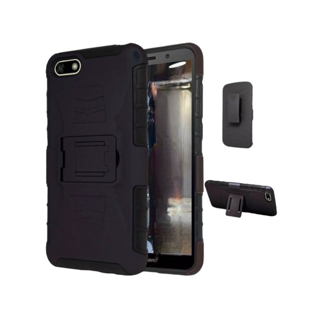 Funda Uso Rudo Clip 360 Para Huawei Y5 2018 Más 2 Micas De Cristal