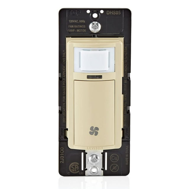 Interruptor con Sensor de Humedad Leviton DHS05-1LI ¼ HP Polo Simple