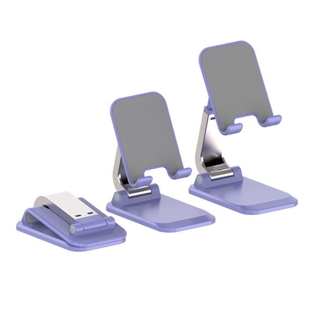 Support de Téléphone Pliable pour Bureau, Support de Téléphone Cellulaire Portable à Hauteur Réglable, Support de Téléphone de Bureau pour Diffusion en Direct, Cours en Ligne et Voyage