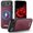 Red, variant on For iPhone Air Phone Case,Anti-Scratch PU Leather Back,Compatible with Mag-safe,Business Classic Style,Shockproof Non-Slip Durable Ultra Slim Thin Fit Phone Case Cover,Purple