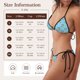 thumbnail image 5 of Fotbe Sea Turtle Traje de Baño para Mujer de Dos Piezas – Bikini Sexy de Tirantes Tipo Halter con Diseño Triangular, 5 of 6