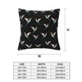 thumbnail image 2 of Throw Pillow Covers, Hummingbird Print Black Soft Square Pillow Cases with Invisible Zipper for Couch Bed Sofa, Farmhouse Fall Home Decor 20"x20", 2 of 7