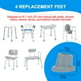 thumbnail image 4 of SupreGear 1 inch Rubber Chair Feet Tips, Non-Slip Durable Gray, 4-Pack for Chairs & Furniture, 4 of 8