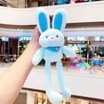 thumbnail image 4 of kjfeif 30cm Keychain Cute Stretchable Long Ears Bunny Doll Plushies Bag Pendant Soft Plush Toy Key Ring Pendant Accessories New Year for Women Teens Girls Kids Backpack Purse, 4 of 6