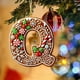 thumbnail image 1 of Seyotauo 26 Gingerbread Alphabet Letter Ornaments, Christmas A to Z Letters - Xmas Tree Hanging Ornaments for DIY Crafts, 1 of 4