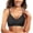 Black, variant on Women Seamless Bra No Underwire Comfort Push Up Wireless Bralette Full Coverage Sport Everyday Bra Green XXL