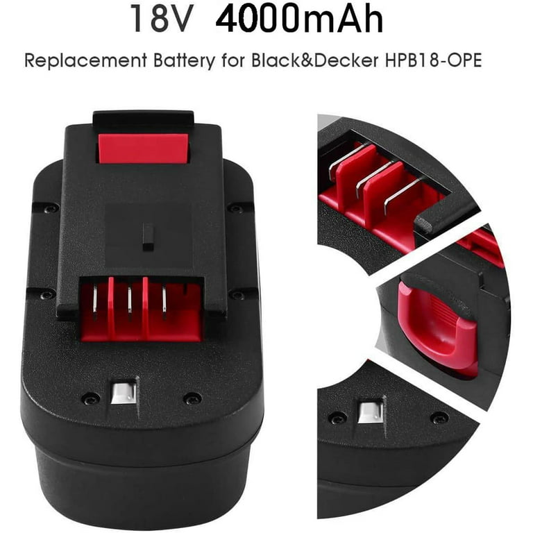 HPB18-OPE2 For BLACK+DECKER 18 Volt HPB18 Battery 2-Pack 244760-00