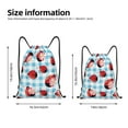 thumbnail image 4 of Easygdp Flowers and Lady Bugs Drawstring Backpack, Beach Sackpack, Travel Sackpack Lightweight for Sports, Gym, Travel, Swimming - Medium, 4 of 9