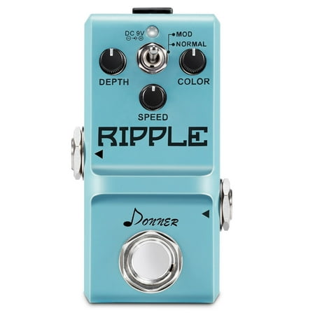 Donner Ripple Classic Tremolo Guitar Effect Pedal Supper (Best Tremolo Pedal Under 100)