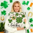 thumbnail image 5 of Rourlinge St Patricks Day Shamrock Printed Pillow Cover Green Holiday Decorative Throw Pillow Case for Sofa Couch Bed Living Room Home Decor, 5 of 6