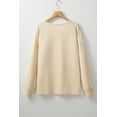 thumbnail image 6 of Women's Apricot Corded Drop Shoulder Long Sleeve Top - [ZhiHiMeRi] | (US 4-6)S, 6 of 11