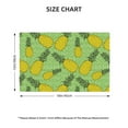 thumbnail image 4 of Placemats Set Of 4 / 6, Cute Pineapple Green Stripe Placemats For Dining Table Indoor/Outdoors Heat Resistant Washable Placemats 18" X 12", 4 of 8