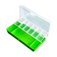 thumbnail image 4 of Caja de pesca de 11 compartimentos Caja de almacenamiento de anzuelo de señuelo de doble capa (verde) Sywqhk Para Estrenar, 4 of 7
