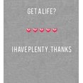 thumbnail image 2 of Gamer Get A Life? I Have Plenty Adult Heather Gray Long Sleeve Hoodie-XL, 2 of 3