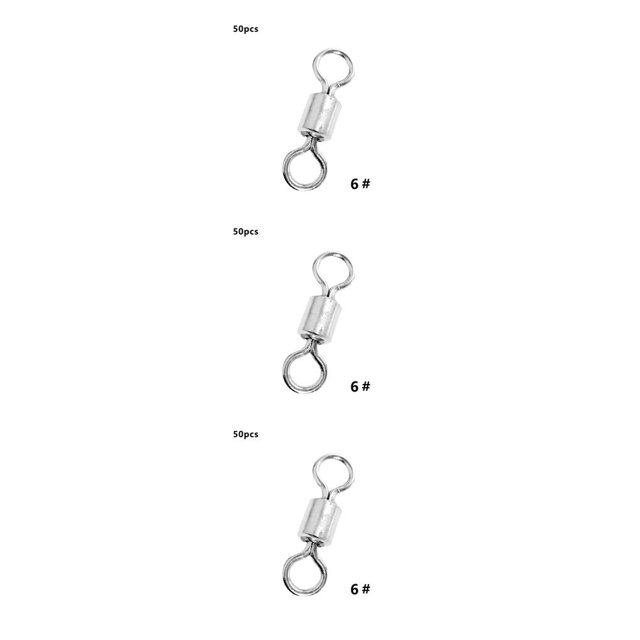 Eigraketly Conector de pesca Flexible resistente al desgaste Durable ligero rodamiento de bolas barril conectores a presión alta resistencia a la Type7 NO7