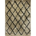 thumbnail image 1 of 5 x 7 ft. Cream & Black Lattice Area Rug, 1 of 1