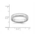 thumbnail image 3 of Sterling Silver Rope Edge Design Wedding Band Ring, 3 of 5