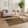thumbnail image 3 of ODIKA 4'x6' Football Men Repeating Motif Featuring Bold Frame Shaped Footboard Washable Area Rug None Non-Slip, Chair-Friendly, Flatwoven for Home Office, Under Desk, 3 of 7