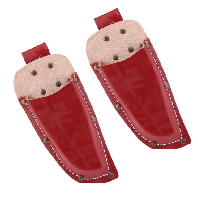 Funda de cuero Duradero shamjiam para Alicates Tijeras de bolsa para Cinturón de herramientas rojo Cinturón de bolsa de tijera de podar