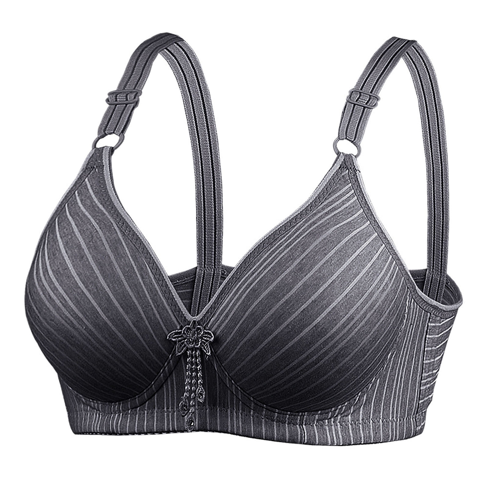 Buy Angelform Women's Cotton Non Padded Wire Free Regular Bra  (AF-PD-90C-003_Black_36) at