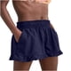 thumbnail image 1 of Pantalones cortos de cintura alta sueltos de pierna ancha informales de color sólido a la moda para mujer Fridja  fhjkhfk458910, 1 of 5