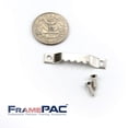 thumbnail image 4 of FramePac Perchas para cuadros con dientes de sierra de 1 5/8 pulgadas [paquete de 100] con tornillos – (también conocido como hardware para colgar cuadros, ganchos para colgar cuadros, ganchos para co, 4 of 5