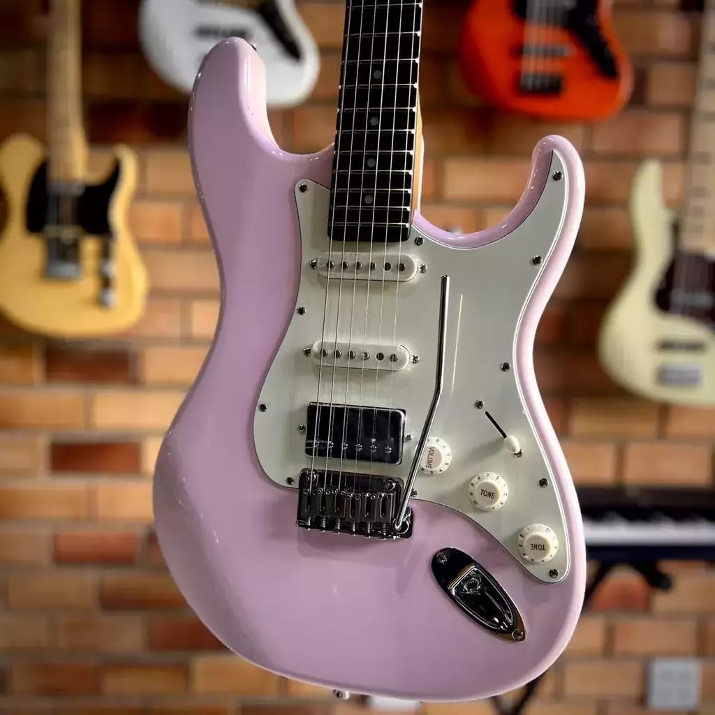 Tagima T 640 SUPER-SHPK-DF/AWH Electric Guitar - Shell Pink