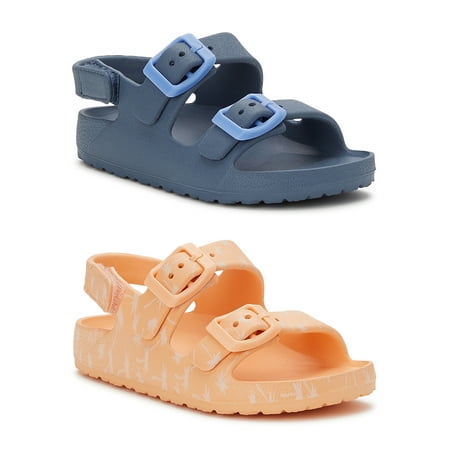 

Wonder Nation Toddler Boys Two Buckle EVA Sandal Bundle 2 Pack Sizes 5/6-11/12