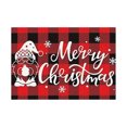 thumbnail image 4 of Todaioua Linen Buffalo Check Plaid Christmas Placemats Set of 4, 12x18 Inch Farmhouse Winter Christmas Xmas Holiday Home Kitchen Table Decorations, 4 of 9
