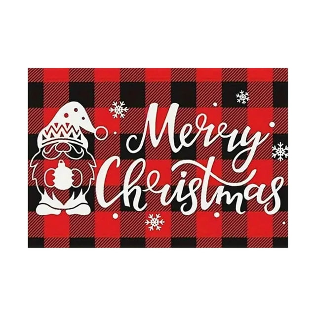 E Holiday Placemats 4-Pack, 45X30Cm Christmas Patterns, Adds Festive Touch To Your Kitchen And Dining Room Decor