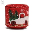 thumbnail image 2 of Gustave Christmas Ribbon Christmas Wired Edge Ribbons Vintage Truck Burlap Craft Ribbon for DIY Gift Wrapping Xmas Crafts Decoration, 2" x 5.5 Yards, 2 of 8