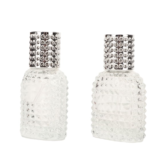 Refillable Perfume Bottle, Transparent Perfume Spray Bottle 2pcs  for Travel Use