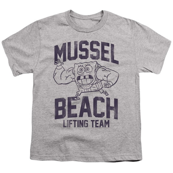 Spongebob Mussle Beach Lifting Team Unisex Youth T Shirt