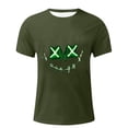 thumbnail image 1 of SOMOWI T-Shirts Chemises pour Hommes Drôles Été Sports Usage Quotidien Léger Humour Vert Armée Classique Automne T-Shirts TG, 1 of 3