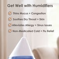 thumbnail image 3 of Crane Mini Drop Cool Mist Humidifier, 0.35 Gal, Quiet Ultrasonic, Filter-Free, Small Room Humidifier, Baby Humidifier, 3 of 8