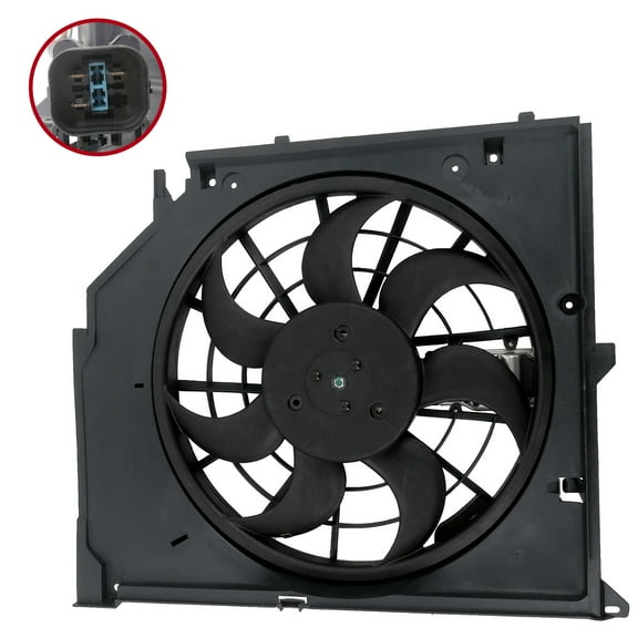 Radiator Cooling Fan Assembly Fits BMW 3 Series 325i 328i 330i E46 1999-2005 17117525508