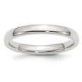 thumbnail image 1 of Ladies Comfort Fit 3mm Wedding Band Ring in Sterling Silver, 1 of 4