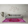 thumbnail image 3 of Ahgly Company Indoor Rectangle Medallion Pink Traditional Area Rugs, 6' x 9', 3 of 4