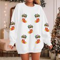 thumbnail image 2 of TTUHYWXI Christmas Sweatshirts Women Sequin Christmas Shirts Sparkly Xmas Graphic Long Sleeve Crewneck Pullover Tops (White, L), 2 of 8