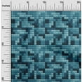 thumbnail image 2 of oneOone Polyester Spandex Teal Blue Fabric Geometrical Shape Fabric For Sewing Printed Craft Fabric By The Yard 56 Inch Wide, 2 of 4