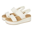 thumbnail image 1 of Sandalia Crocs Brooklyn Cuña Baja Mujer Tiza Tan 7M, 1 of 7