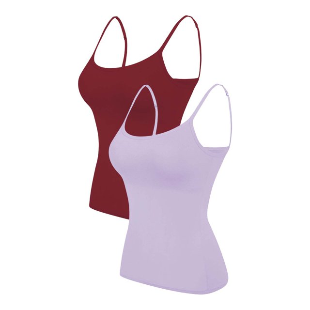 2PC Camisole Women's Chest Pad With Four Seasons Plus Size Modal Outer Wearing Base Beauty Back Top