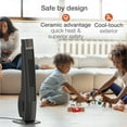 thumbnail image 5 of Lasko 32" 1500W Oscillating Ceramic Tower Heater, Remote Control, Timer, Black, CT32791, 5 of 16