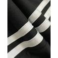 thumbnail image 5 of Wide leg straight casual striped pants (S, Black), 5 of 7