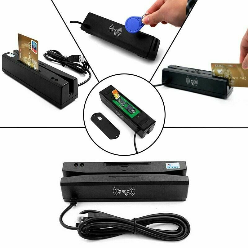 ZCS160 4 in 1 Magnetic Stripe Credit Card EMV IC Chip RFID PSAM Reader Writer 