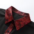thumbnail image 4 of Cloudstyle Men's Relaxed Fit Embroidered Collar Casual Shirt - Long Sleeve Button-Down for Everyday Wear, 4 of 8